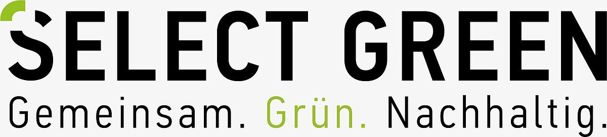 Logo Select Green - Gemeinsam. Grün. Nachhaltig. | Nachhaltigkeit | Select Green | Nachhaltigkeitsmanagement